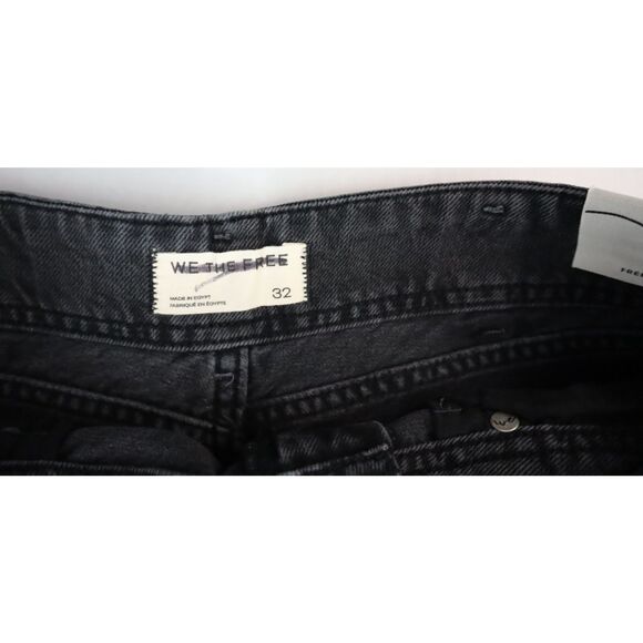 We The Free x FP OB2053239 Women's Sz 32 Black Aster Straight-Leg Jeans - Picture 5 of 14